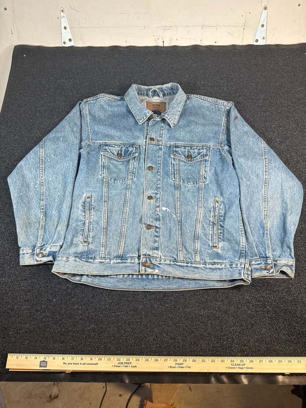 Route 66 Premium Jeanswear Denim Trucker Jacket Size Large